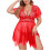 Σετ πιτζάμες 2 τεμαχίων, νυχτικό plus size, σετ γυναικείων εσωρούχων, μαύρο φόρεμα 1