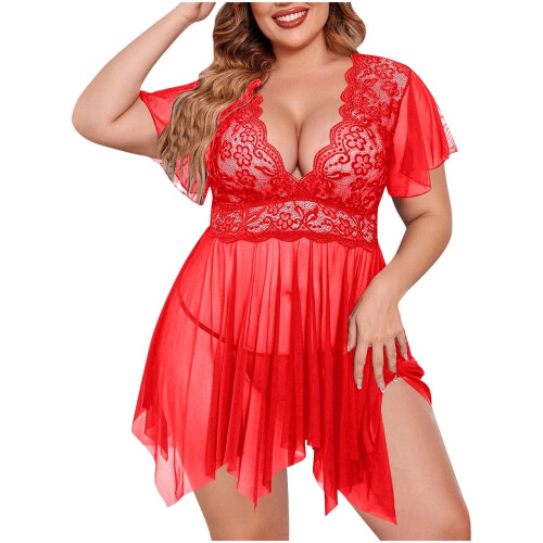 Σετ πιτζάμες 2 τεμαχίων, νυχτικό plus size, σετ γυναικείων εσωρούχων, μαύρο φόρεμα
