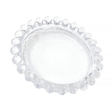 1 plat en verre à motif marguerite tendance, assiette à steak créative en verre pour la maison