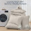 Set copripiumino California King da 7 pezzi color avena 4