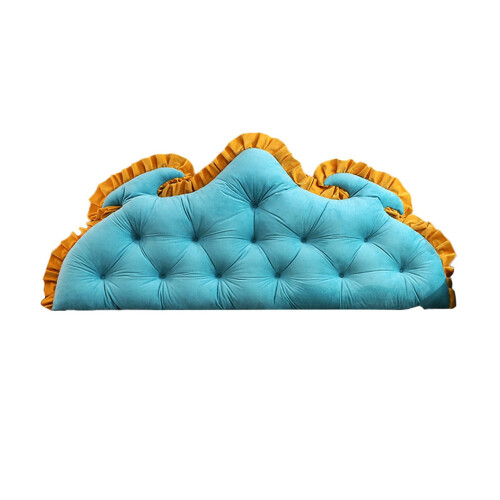 Coussin de dossier extra-long en velours – Housse amovible, 5
