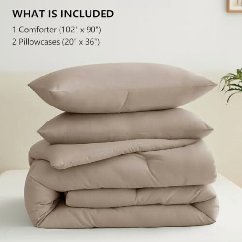 Khaki mikrofiberdynesæt, 3 dele, fuld 2