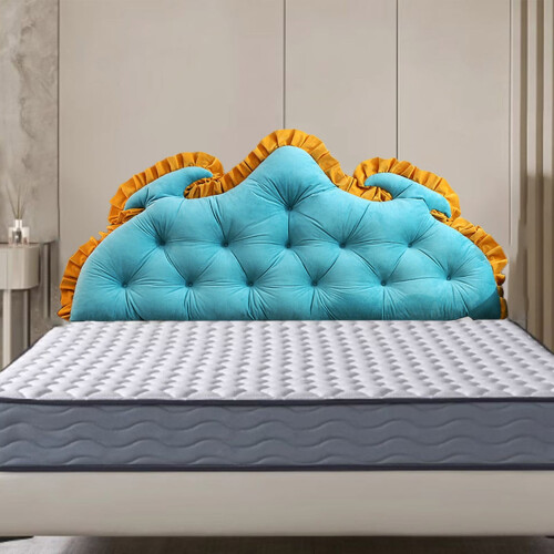 Coussin de dossier extra-long en velours – Housse amovible, 5 1