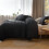 Olijfgroene kingsize dekbedset (3-delig) 4