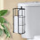 Over The Toilet Paper Holder Reserve, Μεταλλική Θήκη για Χαρτί Υγείας Μπάνιου που Χωράει Ρολά 1