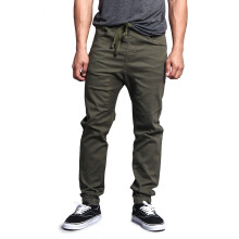 Victorious Men's Drop Crotch Stretch Jogger Twill Pants, Up To 5X