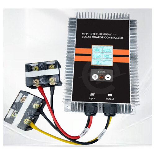 Boost MPPT Solar Charging Controller 24-85V to 18-65V 800w Voltage Adjustable with Display Automatic Electric Vehicle 2