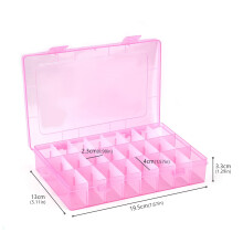 Průhledná velká úložná krabička skládací pro razítko, vosk, úložný prostor pro scrapbooking, sponky do vlasů, organizér na make-up,