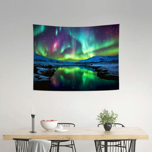 Wandteppich „Aurora Borealis“, 40 x 30 Zoll 1