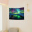 Tapeçaria de parede com arte espacial, estrelas da Aurora Boreal, 101,6 x 76,2 cm (40 x 30 polegadas) 6