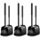 Ensemble brosse et ventouse pour toilettes avec support 1