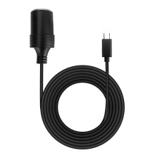 USB C PD 45W 15V/3A Tipo C Macho para Cigarros Isqueiro Soquete Feminino Cabo Adaptador Conversor