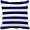 Marinblått randigt örngott 30x50cm bomull-polyester 3