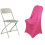 BalsaCircle Fuchsia Spandex Stretchable Folding Solid Chair Covers Slipcovers Wedding decorations 5