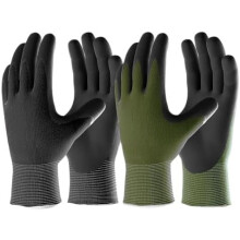 Gants de jardinage pour hommes, respirants et enduits de caoutchouc, 2 paires