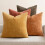 Lot de 4 housses de coussin en chenille 18x18 pouces 1