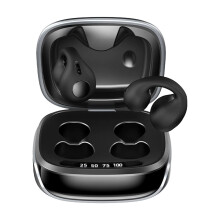 Fones de ouvido Bluetooth sem fio para esportes e escritório – Conexão por ar com clipe, redução de ruído, alta qualidade de som, compatíveis