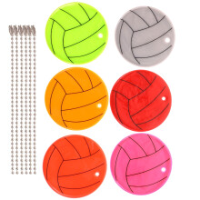 Premium PVC Reflective Keychains for Bike and Bag with Assorted Color and Easy Installation 6 Pieces