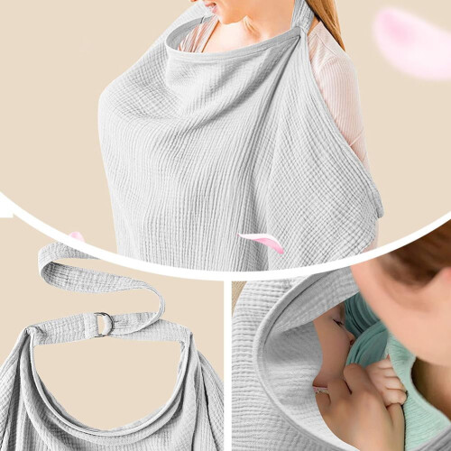 Cotton Breastfeeding Cover - Soft & Comfortable, Multi-functional Use for Mothers 2