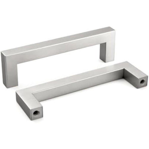 1Pack4Inch Βουρτσισμένο Νίκελ Ντουλάπι Ράβδοι από Ανοξείδωτο Ατσάλι για Συρτάρι,