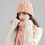 Strickmütze-Schal-Set, 2-teilig, Unisex, Winter, einfarbig 1