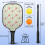 Σετ κουπιών Pickleball με κουπιά από fiberglass σε σχέδια λουλουδιών, 2 μπάλες και τσάντα – 4