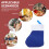 Fork Bag Christmas Decoration Blue Cloth 8Pcs 7