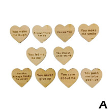 Cœurs en bois personnalisés en boîte – Coffret cadeau « Pourquoi tu es mon ami » pour anniversaire, mariage, Saint-Valentin, bricolage –