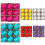 8cm Satin Christmas Balls 9-Pack Rose Red 1