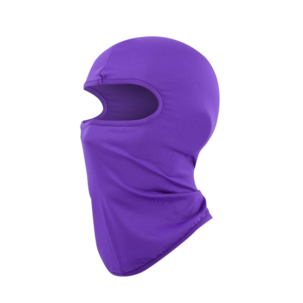 Kids Balaclava,Winter Children's Cycling Face Mask Cold And Windproof Outdoor Bicycle And Motorcycle Protection Skiing Face Mask Purple 9557311757099