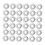Round Replacement Ornament Hangers Caps 100Pcs Silver Plastic 2
