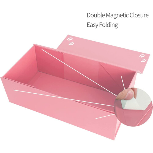 Rosa magnetische Geschenkbox, 25,4 x 15,2 x 7,6 cm 2