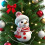 Snømann juletre ornament 4