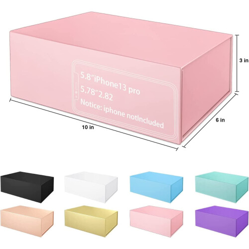 Rosa magnetische Geschenkbox, 25,4 x 15,2 x 7,6 cm 1