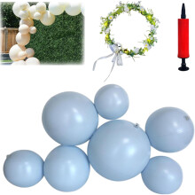 Reusable inflatable balloon garland arch kit with elastic