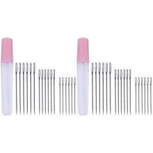 38 Pcs Cross Stitch Needles Large Eye Pointed Pointy Pick Tricotin Pinecil Tips