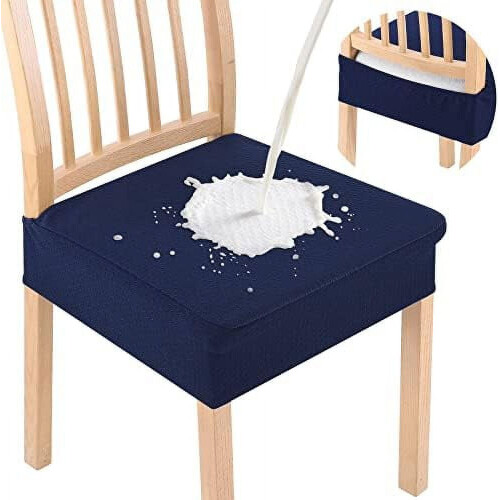 Vattentäta stretchöverdrag till matstolar i jacquard (2-pack)