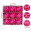 8cm Satin Christmas Balls 9-Pack Yellow 3