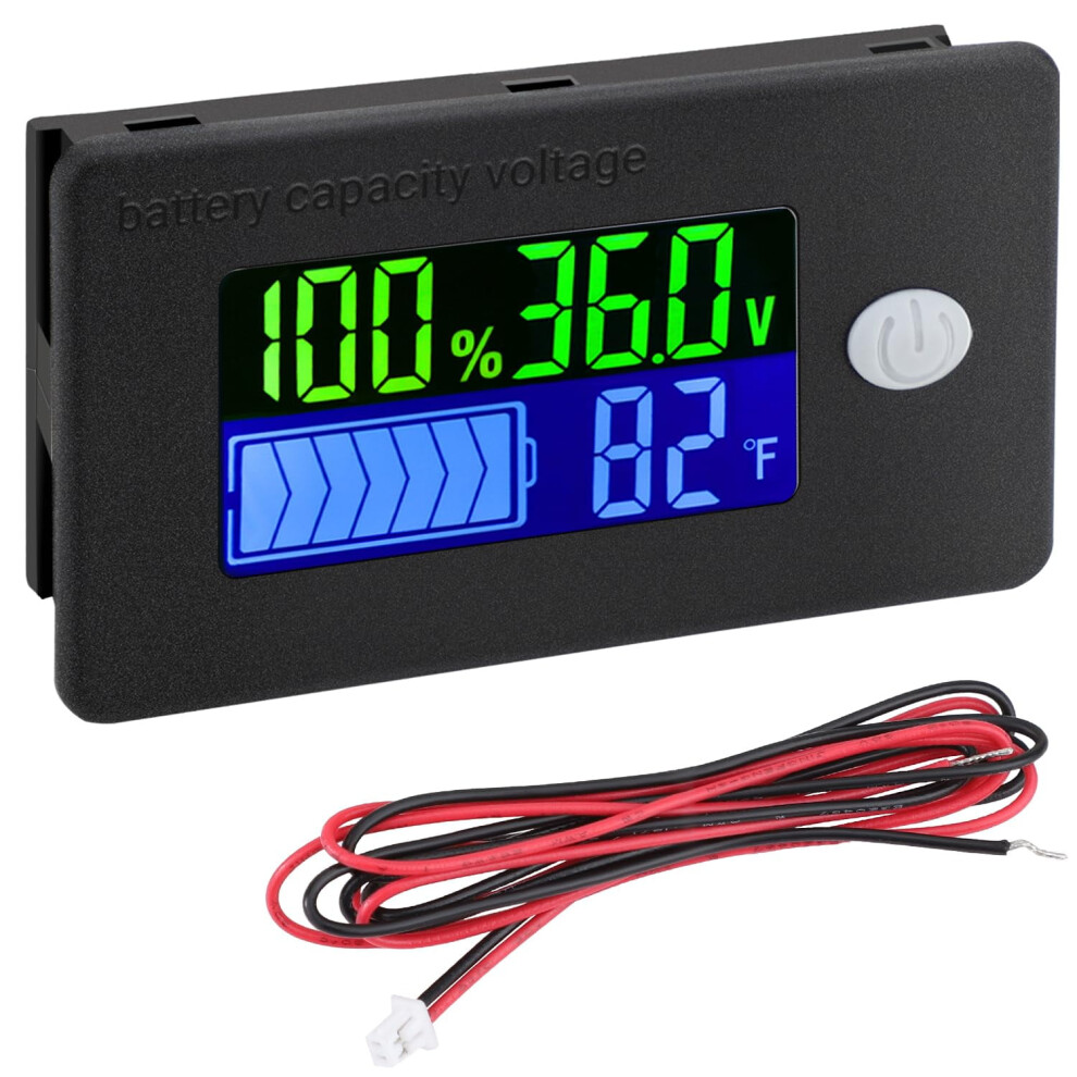 36V Lithium Golf Cart Battery Meter, 10-100V Dc Voltage Tester, Compatible With 12V/24V/36V/48V Rv, Car & Power Supply 9557311758713