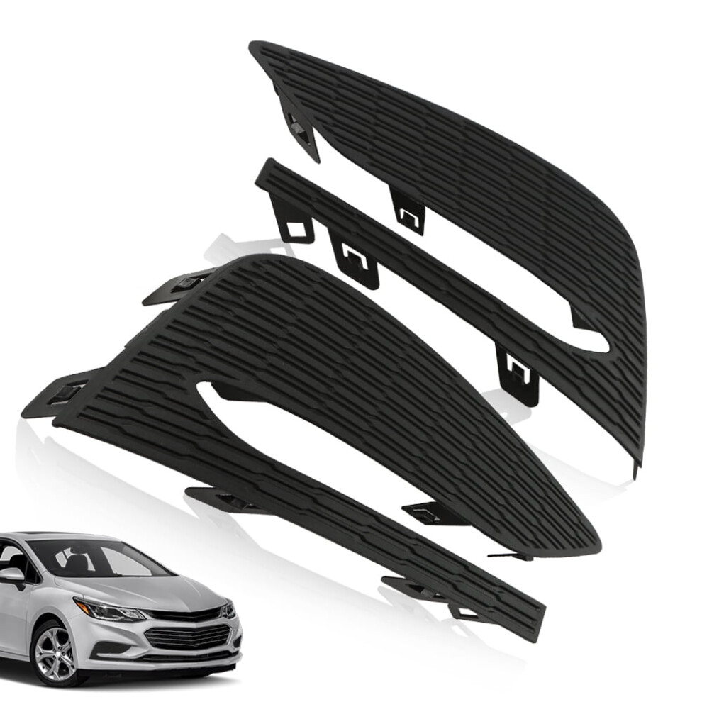 Front Fog Cover Frame Pair For Chevy Cruze 2016Â2018 Light 959110352328