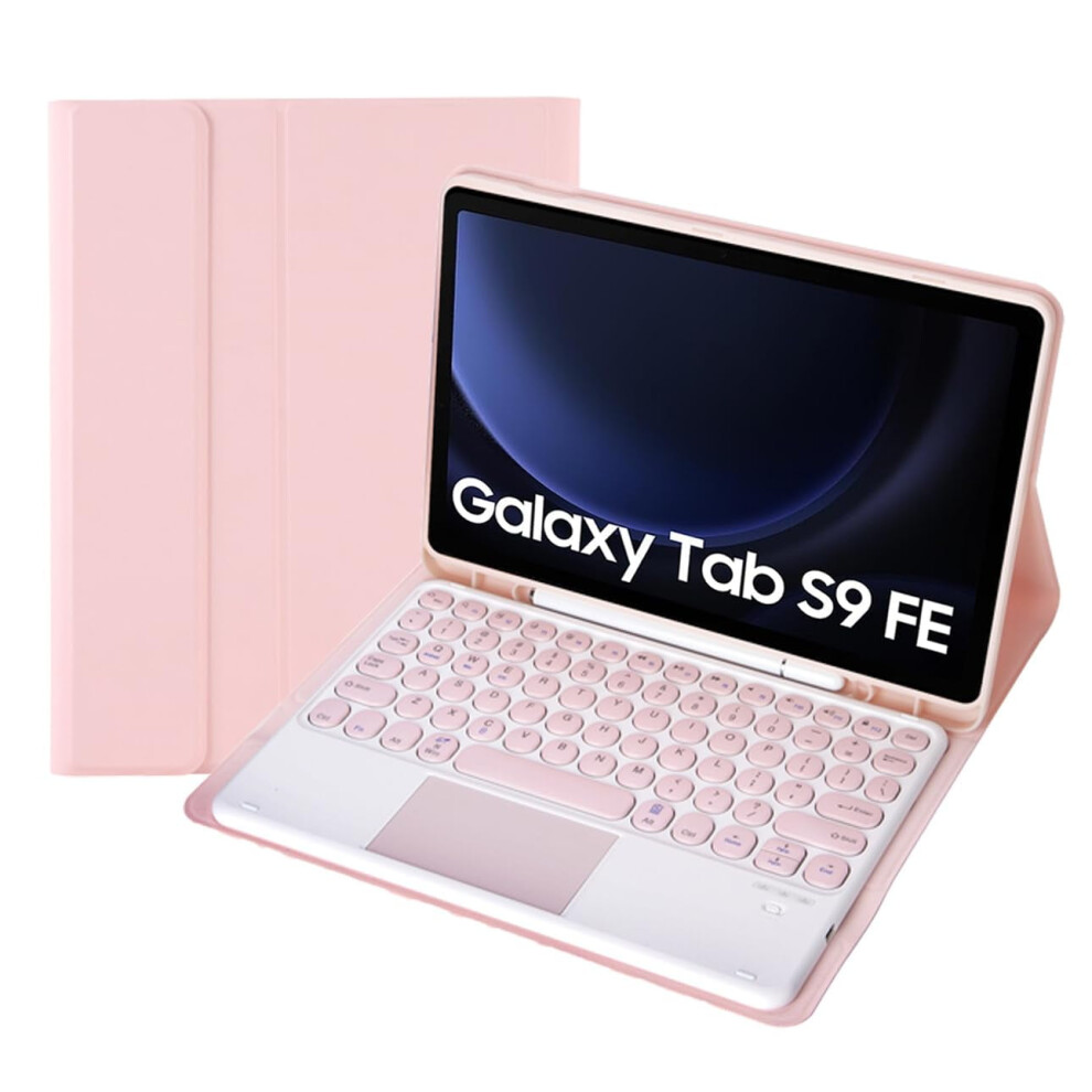 Keyboard Case For Compatible With Samsung Galaxy Tab S9 Fe 10.9", Magnetic Detachable Bluetooth Keyboard With Touchpad, Black 9557311759321