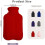 2-Liter-Wärmflasche mit gestricktem Bezug, rot 4