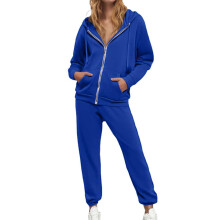 Women's 2-Piece Lounge Set: Long Sleeve Hoodie & High Waist Trousers, Casual Tracksuit for Fall/Winter – Compatible with All Sizes