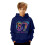 Meme Hoodie för Barn Marinblå Långärmad Tröja 3
