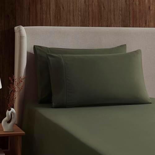 Σετ σεντόνια Luxury1800 Ultra-Soft King από μικροΐνες, διπλά βουρτσισμένα, με βαθιές τσέπες, 2