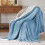 Sherpa Fleece Tæppe 50x60 cm Blå 2