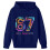 Meme Hoodie för Barn Marinblå Långärmad Tröja 5