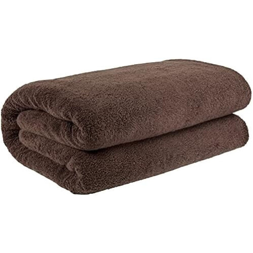 Telo da bagno in cotone extra large 40x80 pollici, marrone 1