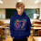 Meme Hoodie för Barn Marinblå Långärmad Tröja 2