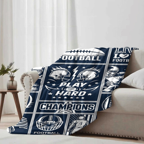 Amerikaanse voetbal flanellen deken 150x200cm 1